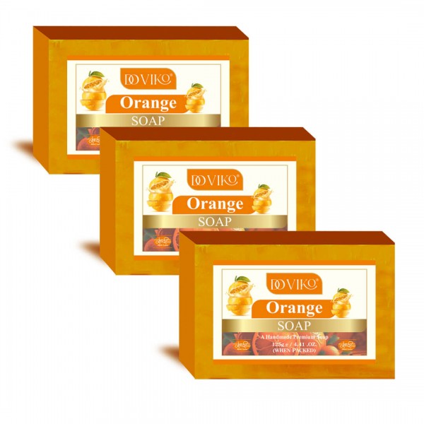 Doviko Natural Cold Pressed Orange Soaps – 3x125g